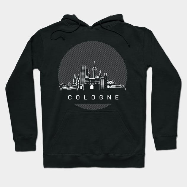 Cologne Germany Skyline Hoodie by travel2xplanet